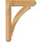 Ekena Millwork Thorton Craftsman Rough Sawn Bracket w/ Offset Brace, Western Red Cedar, 6"W x 22"D x 30"H BKT0604X22X30THR04RWR - alternate 4